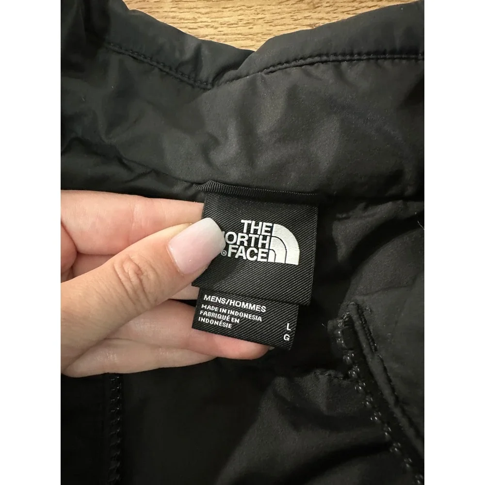 The North Face 600 Fill Down Puffer Jacket Mens Large Black Full Zip Winter